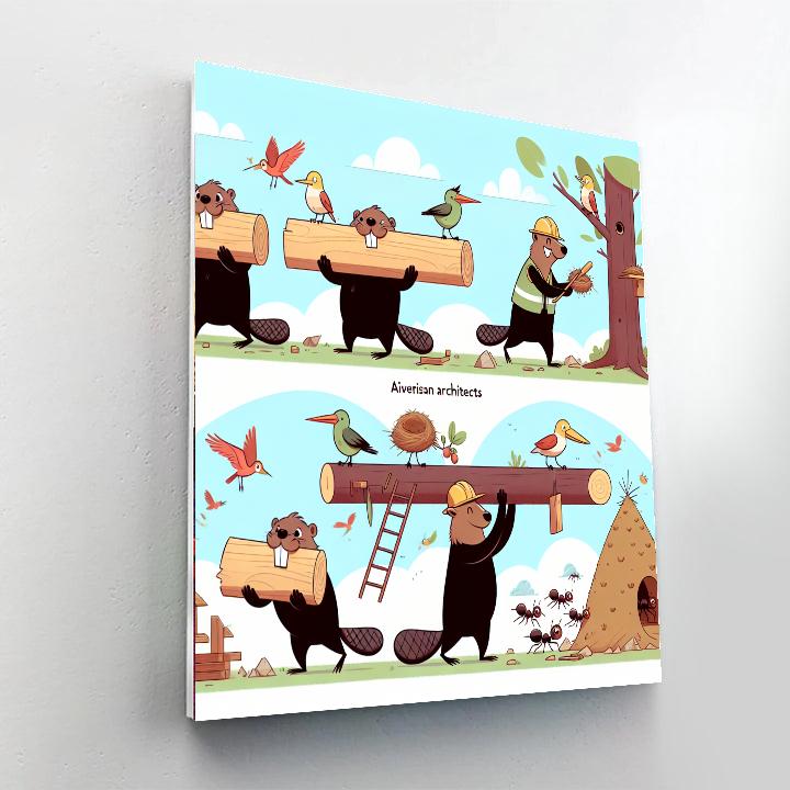 Nature's Little Architects Painting By Numbers Kit