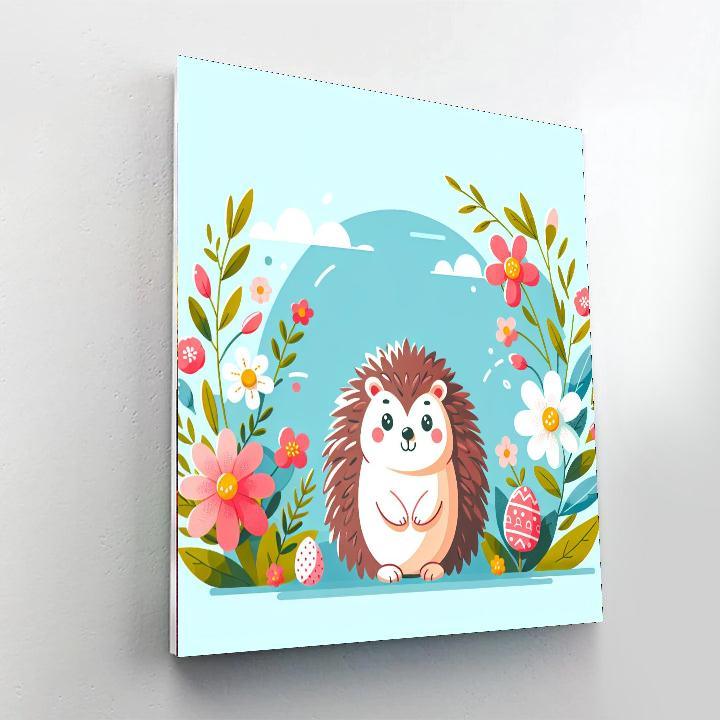 Lovely Hedgehog Paint By Numbers