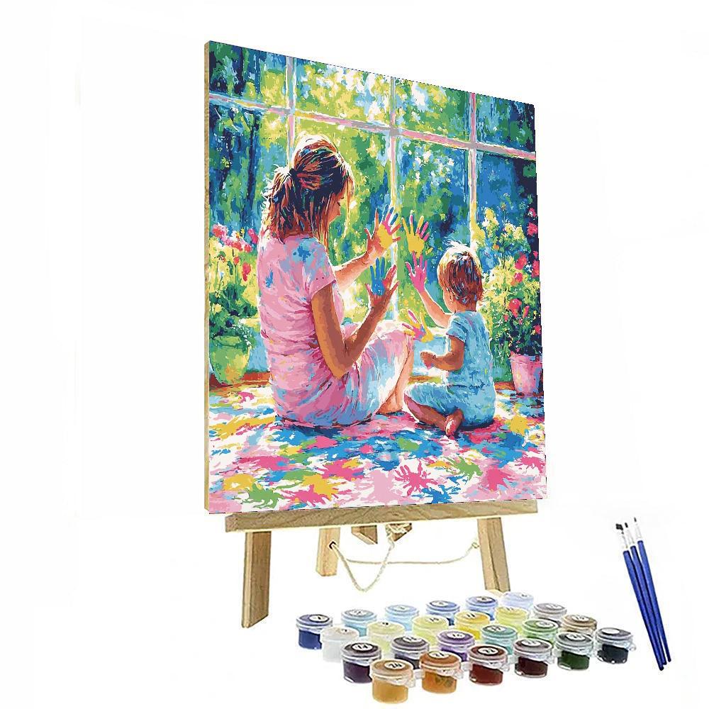 Handprints Of Love Number Painting