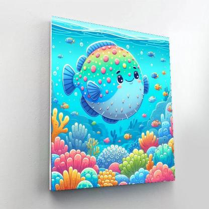 Dazzling Sunfish Paint By Numbers Art
