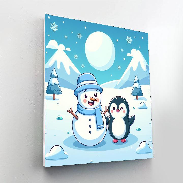 Snowy Winter Adventure Paint By Numbers Kits