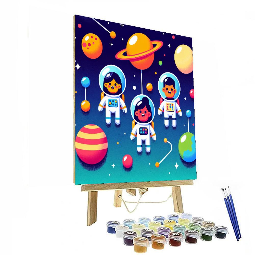 Solar System Explorers Number Painting
