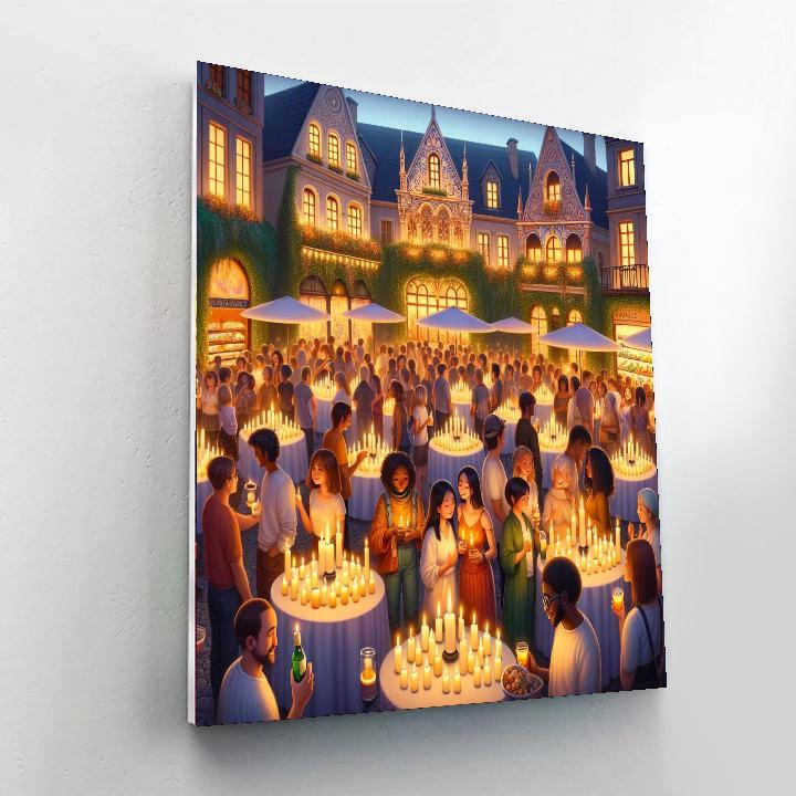 Warragul Candlelight Festival - Warragul, Australia Painting Number Kit