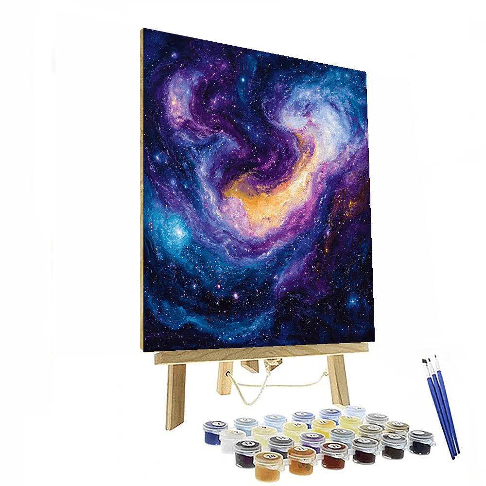 Pollock Inspired Abstract Universe - DIY Painting By Numbers Kit