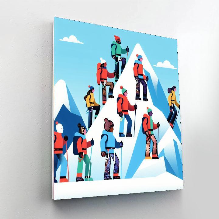 Frosty Mountain Adventure Numbered Painting Kits