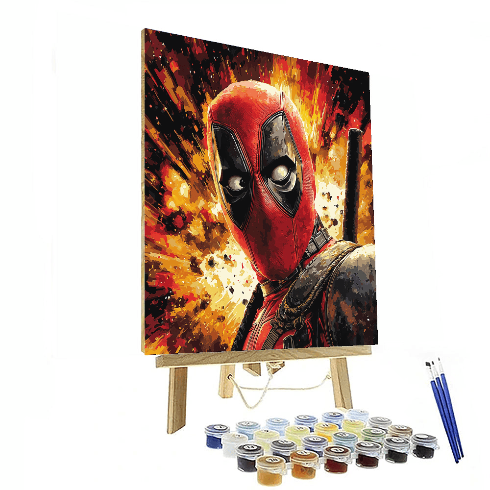 Ryan Reynolds: The Quirky Charm Of Deadpool Paint By Number