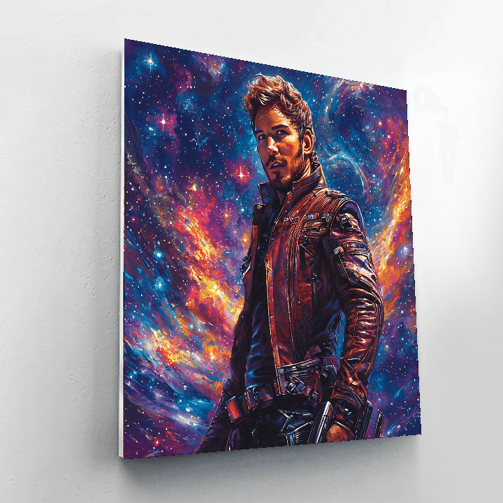 Chris Pratt: Starlord's Galactic Gambit Numbered Painting KitsChris Pratt: Starlord's Galactic Gambit - DIY Painting By Numbers Kit - Image 2