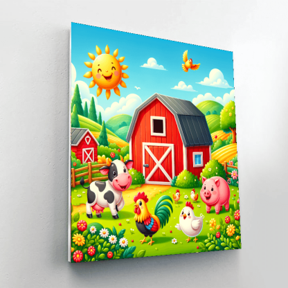 Vibrant Farmyard Fun Paint By Numbers