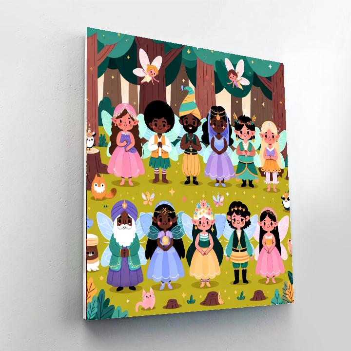 Fairy Festival Paint By Numbers Art