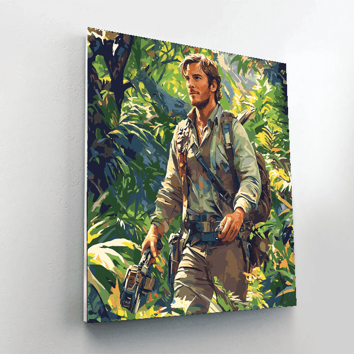 Chris Pratt: Adventuring Through Jurassic Realms Painting Number Kit