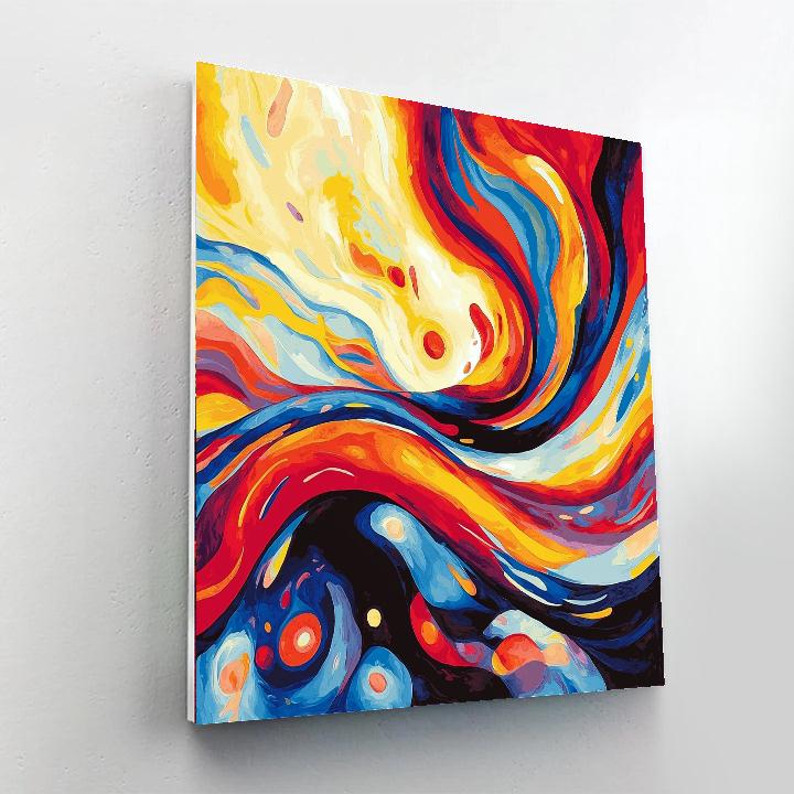 Wassily Kandinsky Inspired Abstract Emotion Waves  Paint By Numbers Kits
