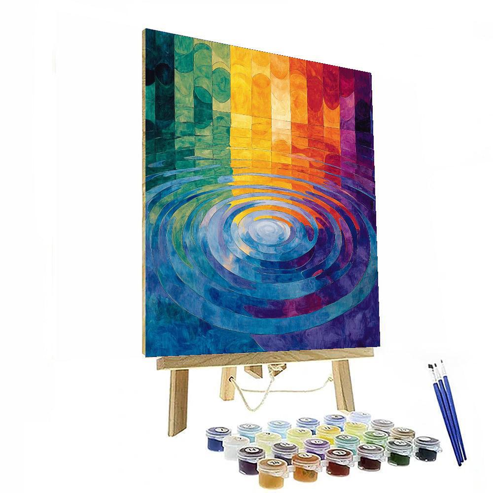 Gustav Klimt Inspired Rippling Waves  Paint By Numbers Kits