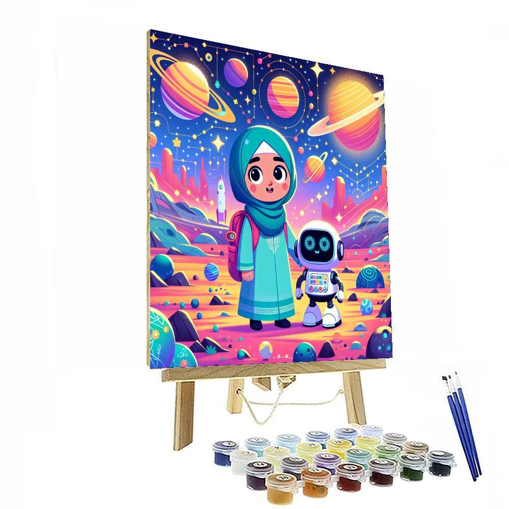Robo Space Exploration Paint By Numbers Kits