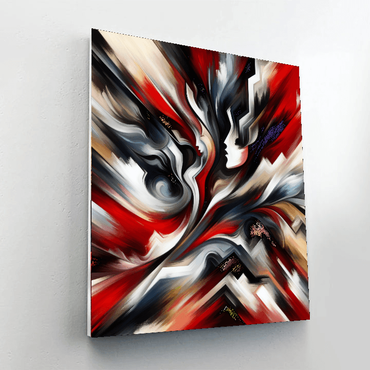 Bold Abstract Expressionism Paint By Color