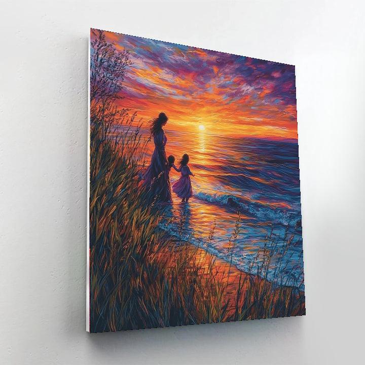Sunset Memories With Mom Paint By Color