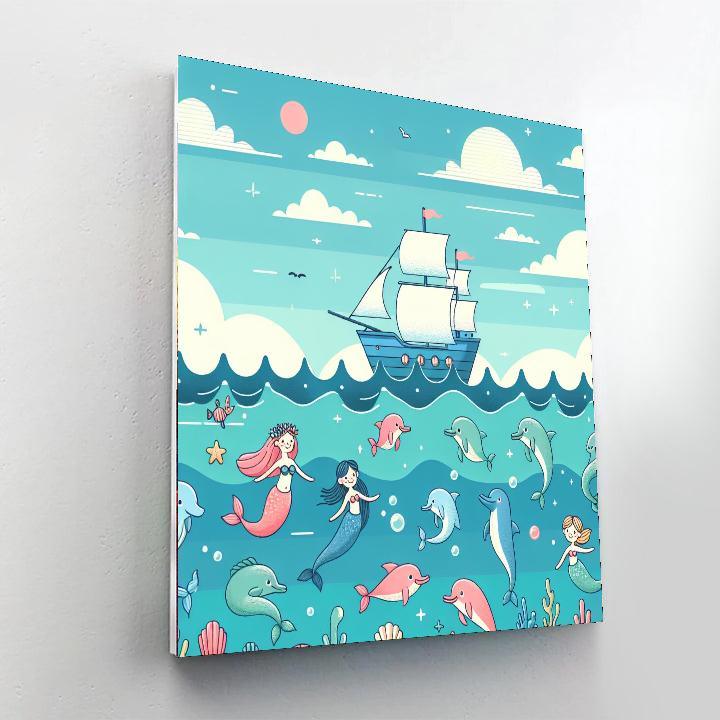 Enchanted Sea Voyage Paint By Numbers Art