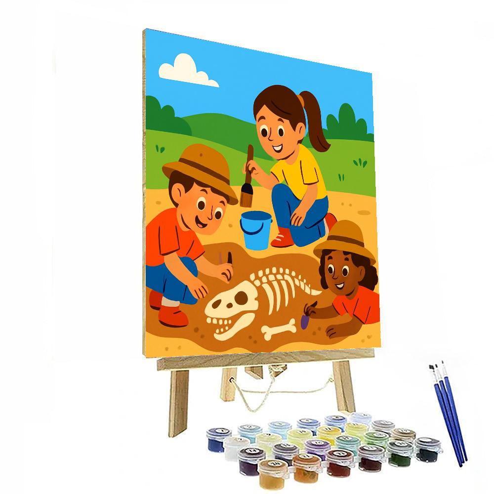 Fossil Dig Paint By Numbers Kits