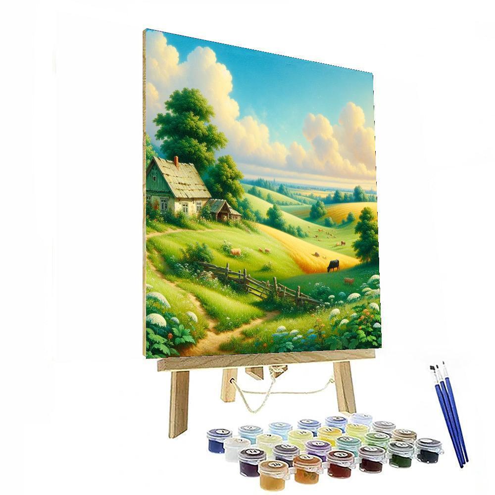 Pastoral Summer Reverie Paint By Numbers Art
