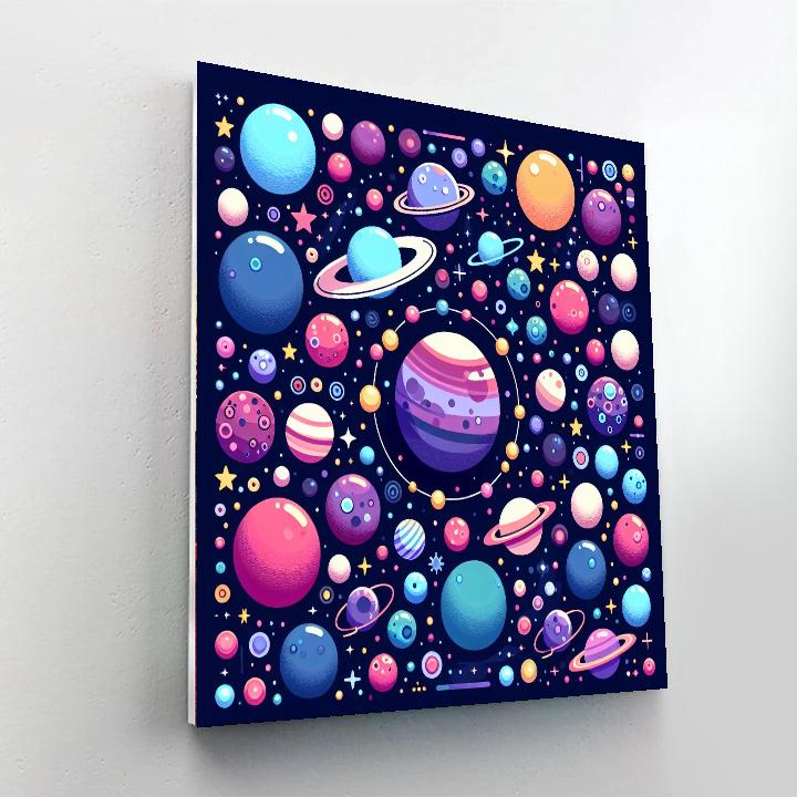 Colorful Galaxy Adventure DIY Paint By Numbers