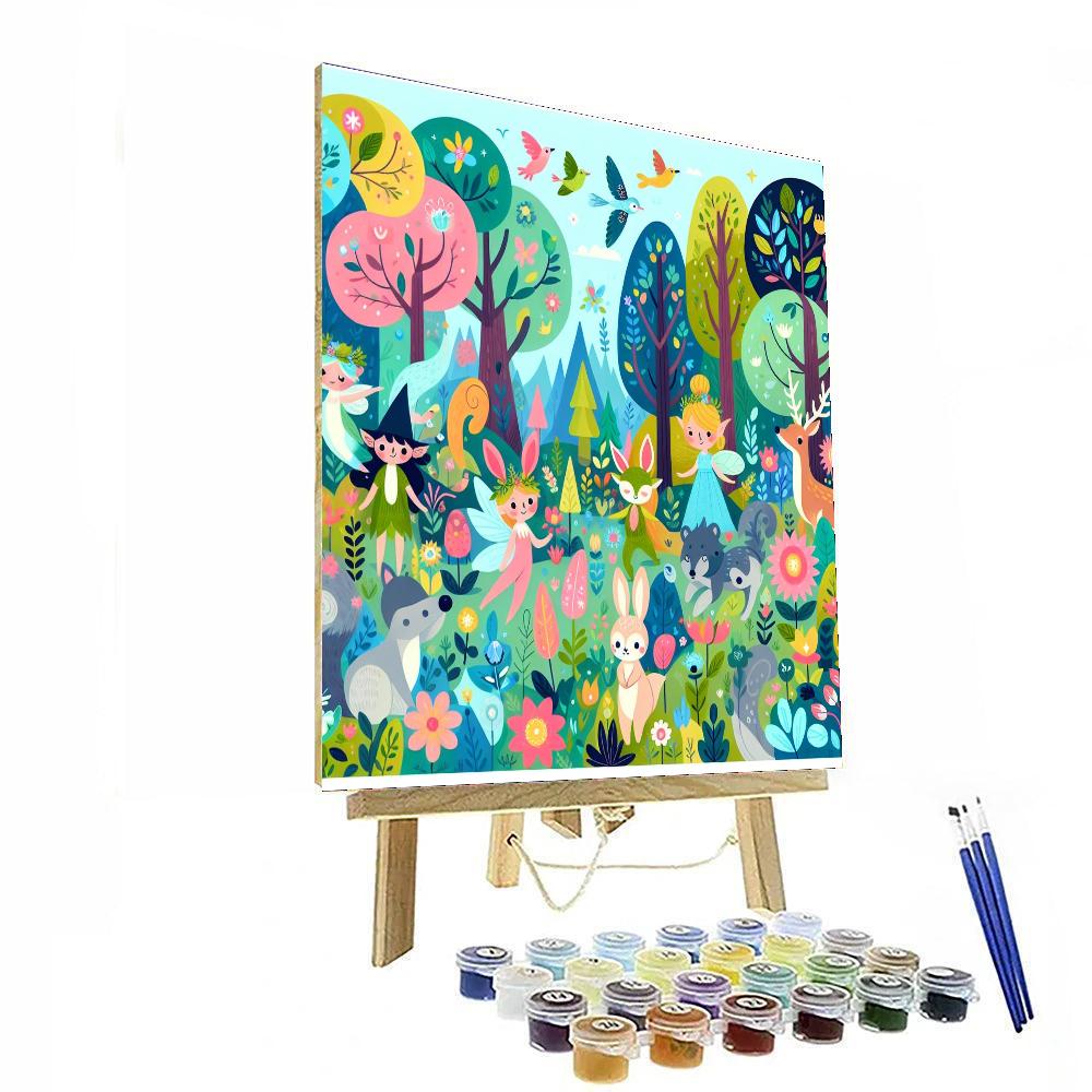 Forest Magic Gathering Paint By Numbers
