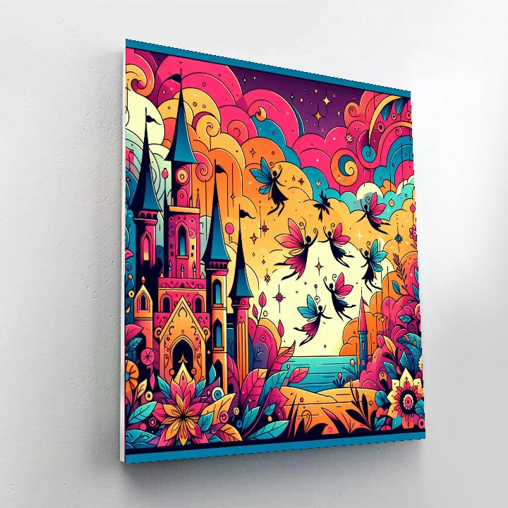 Colorful Fairy Tale Number Painting