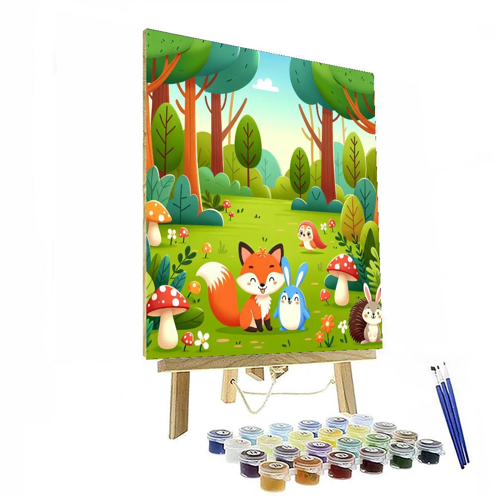 Charming Woodland Explorers Numbered Painting Kits