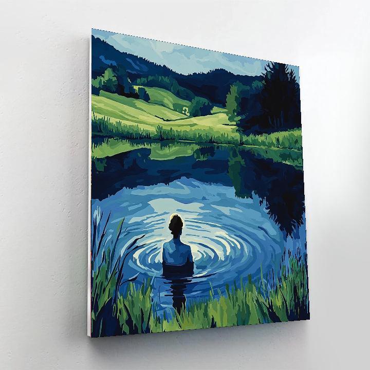 Edvard Munch Inspired Emotional Reflections  Painting By Numbers Kit