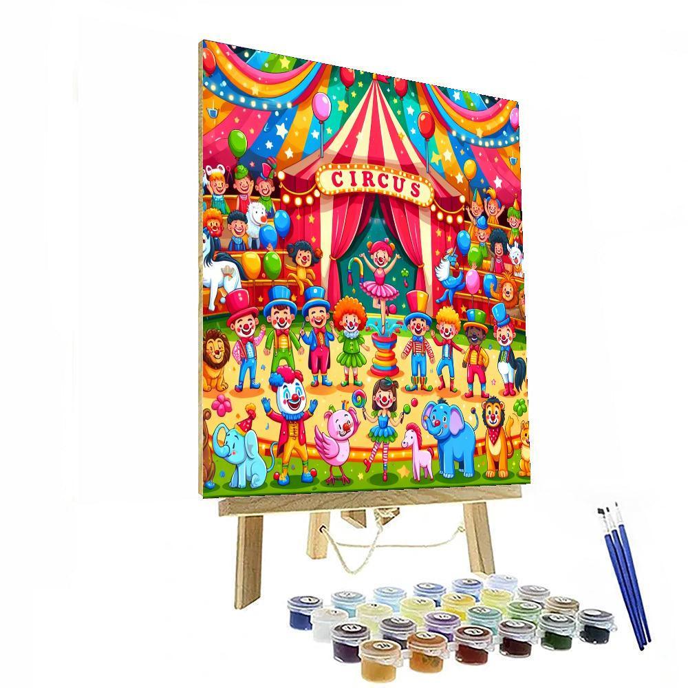 Charming Circus Celebration Paint By Numbers Kits