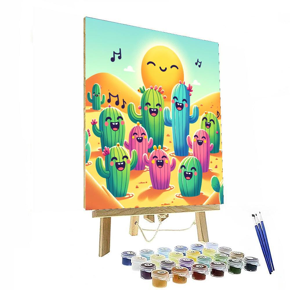 Dancing Cacti Painting By Numbers Kit