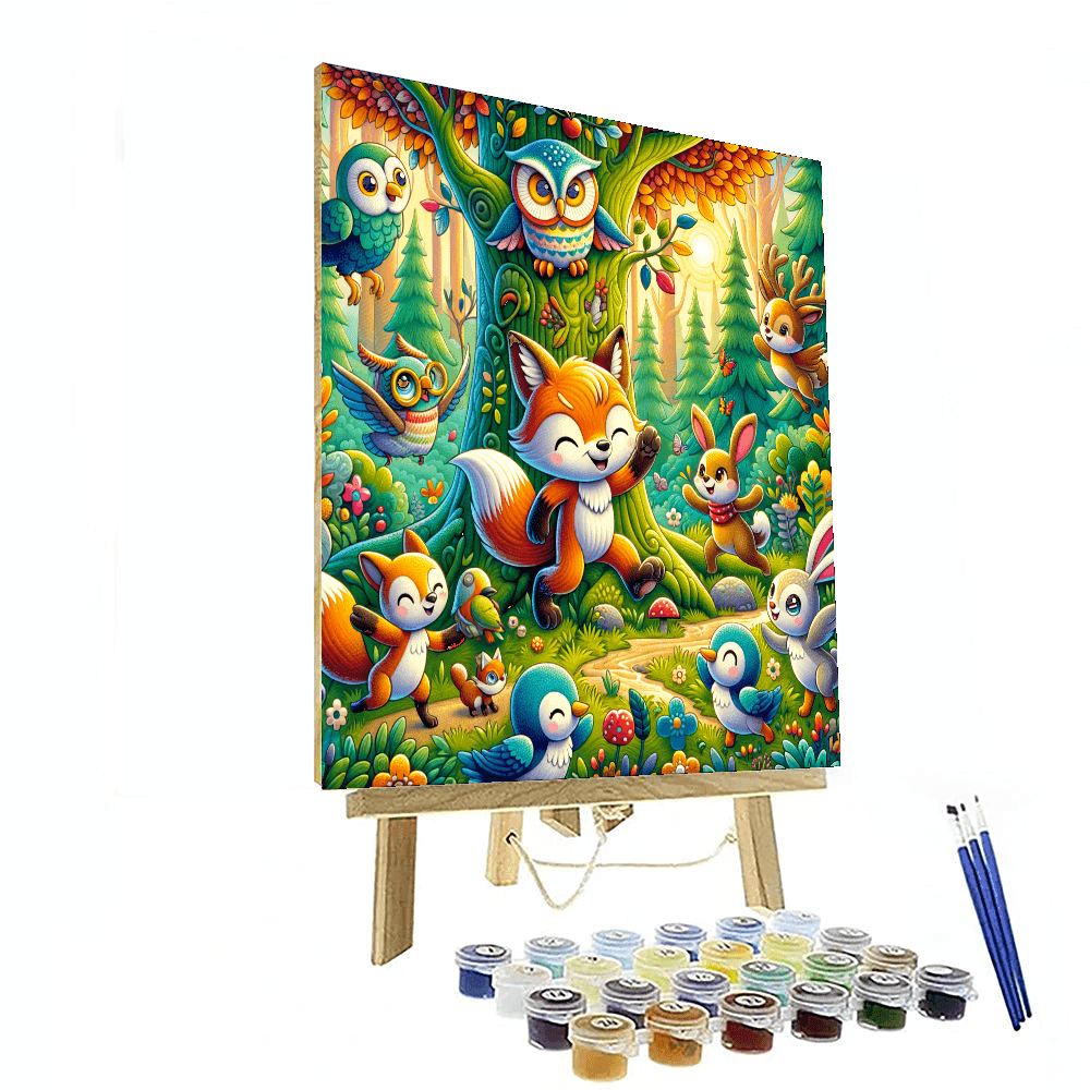 Kahlo Inspired Whimsical Wildlife - DIY Painting By Numbers Kit