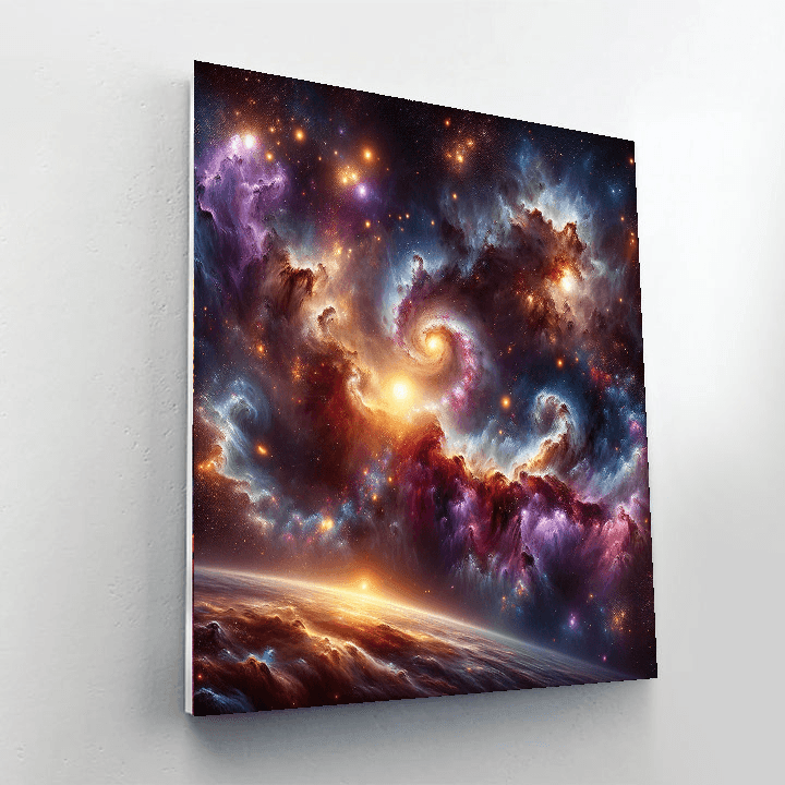 Cosmic Stargazer's View Paint By Color