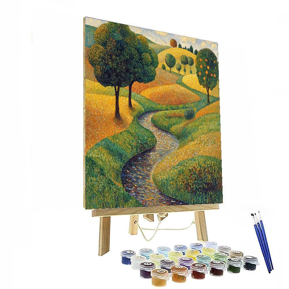 Georges Seurat Inspired Nature's Rhythms  Numbered Painting Kits