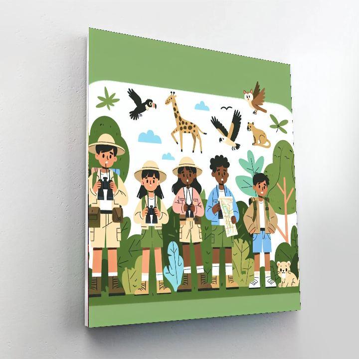 Explorer's Jungle Quest DIY Paint By Numbers