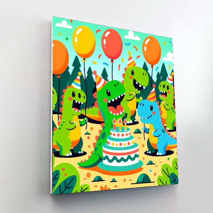 Dino Party Painting Number Kit