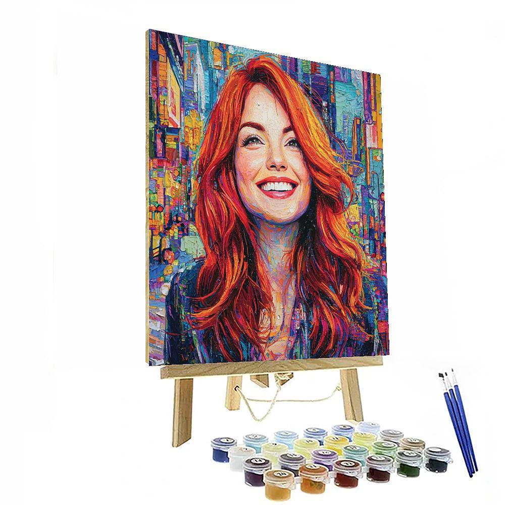 Emma Stone: The Dance Of La La Land Stardom Number Painting