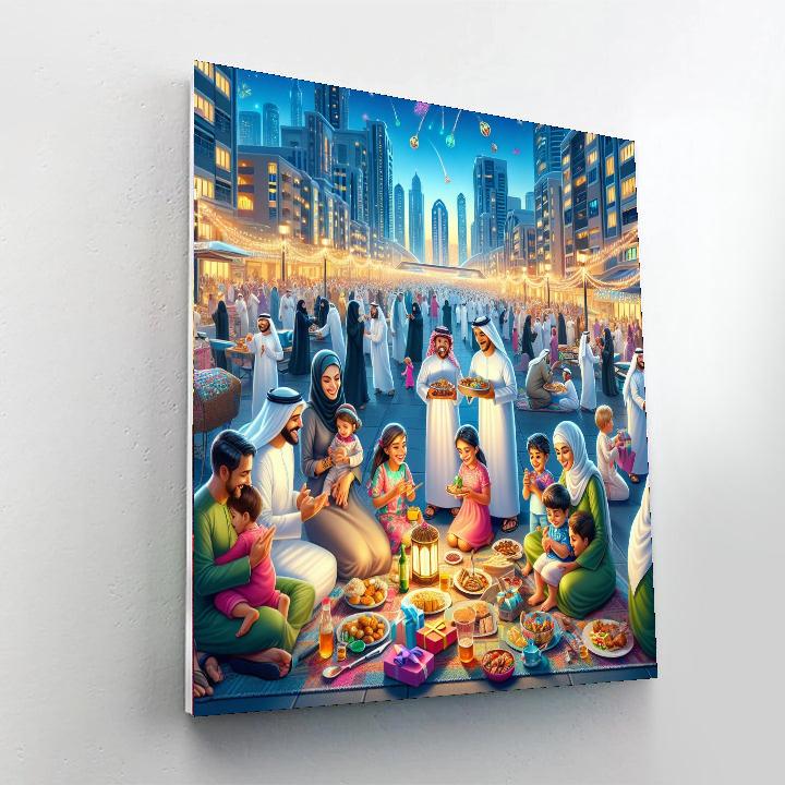 Eid Al-fitr Festival - Uae Paint By Number