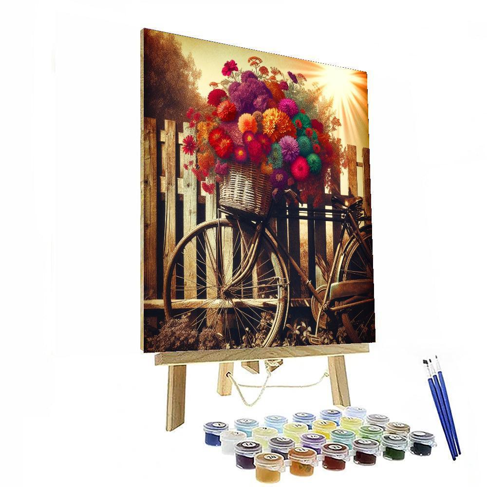 Retro Bicycle Daydream Paint By Numbers Kits