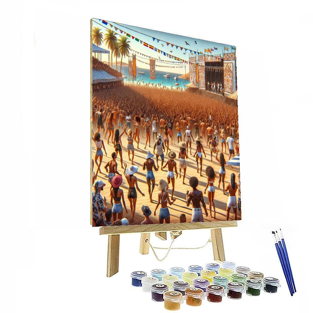 Benicàssim Festival Painting By Numbers Kit