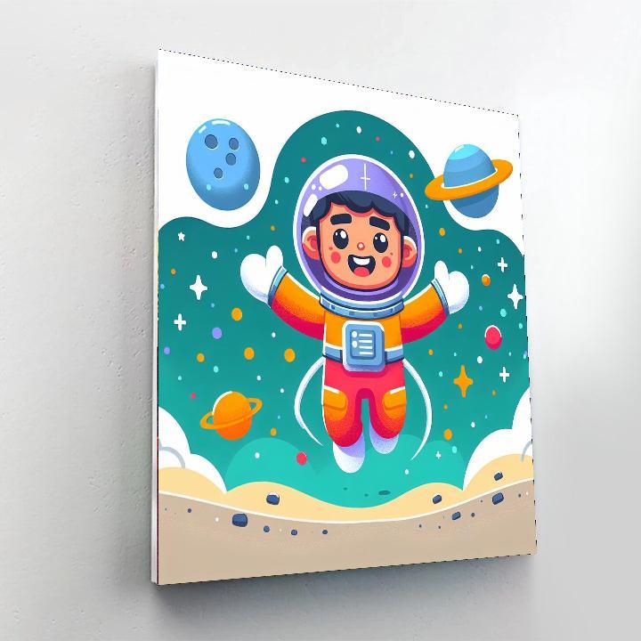 Fun Space Explorer Painting By Numbers Kit