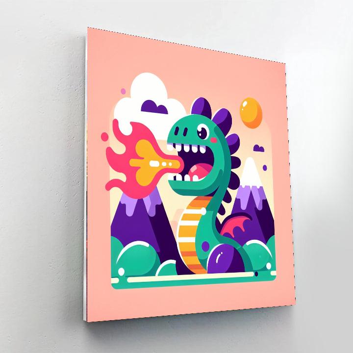 Funky Dragon Painting By Numbers Kit