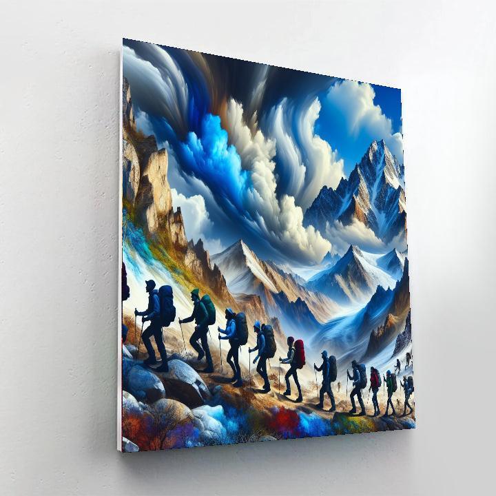 Adventurous Mountain Trek Painting By Numbers Kit
