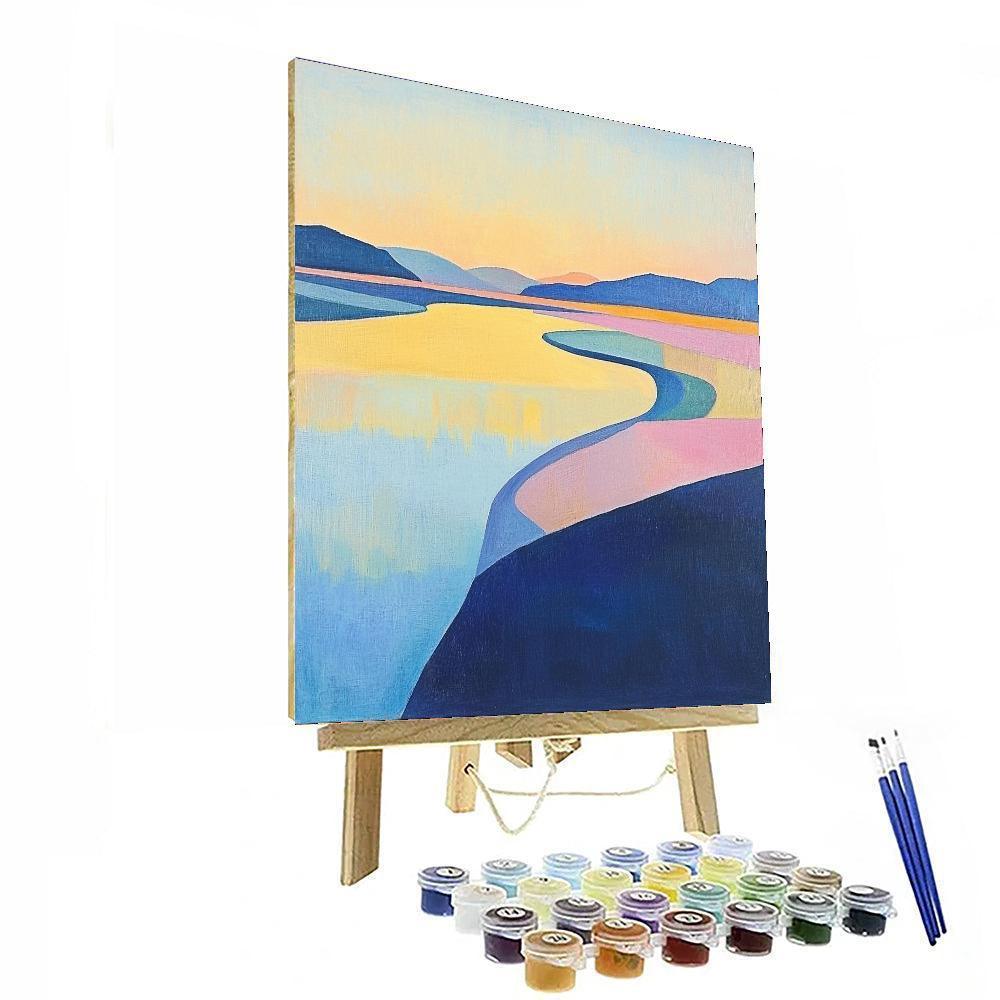 Paul Cézanne Inspired Floating Above The Horizon  Paint By Color