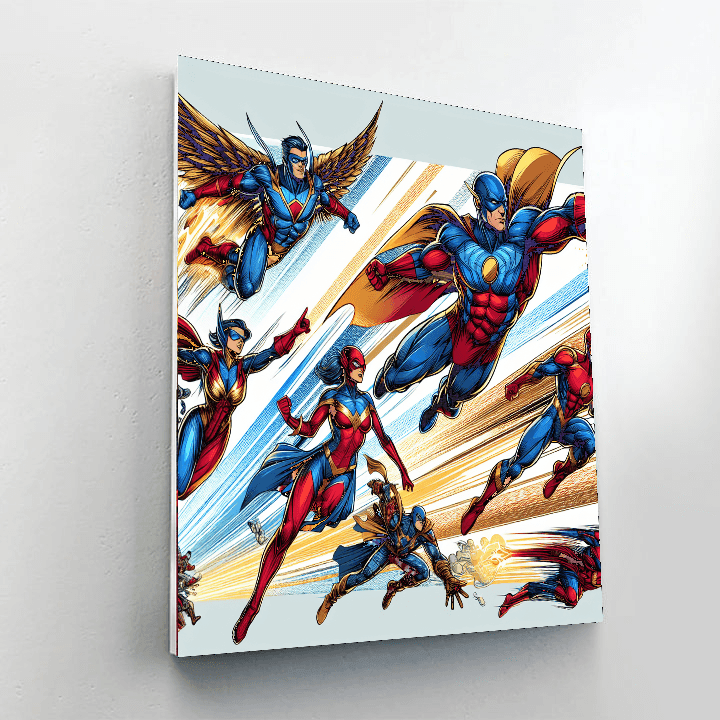 Marvel Heroes DIY Paint By Numbers