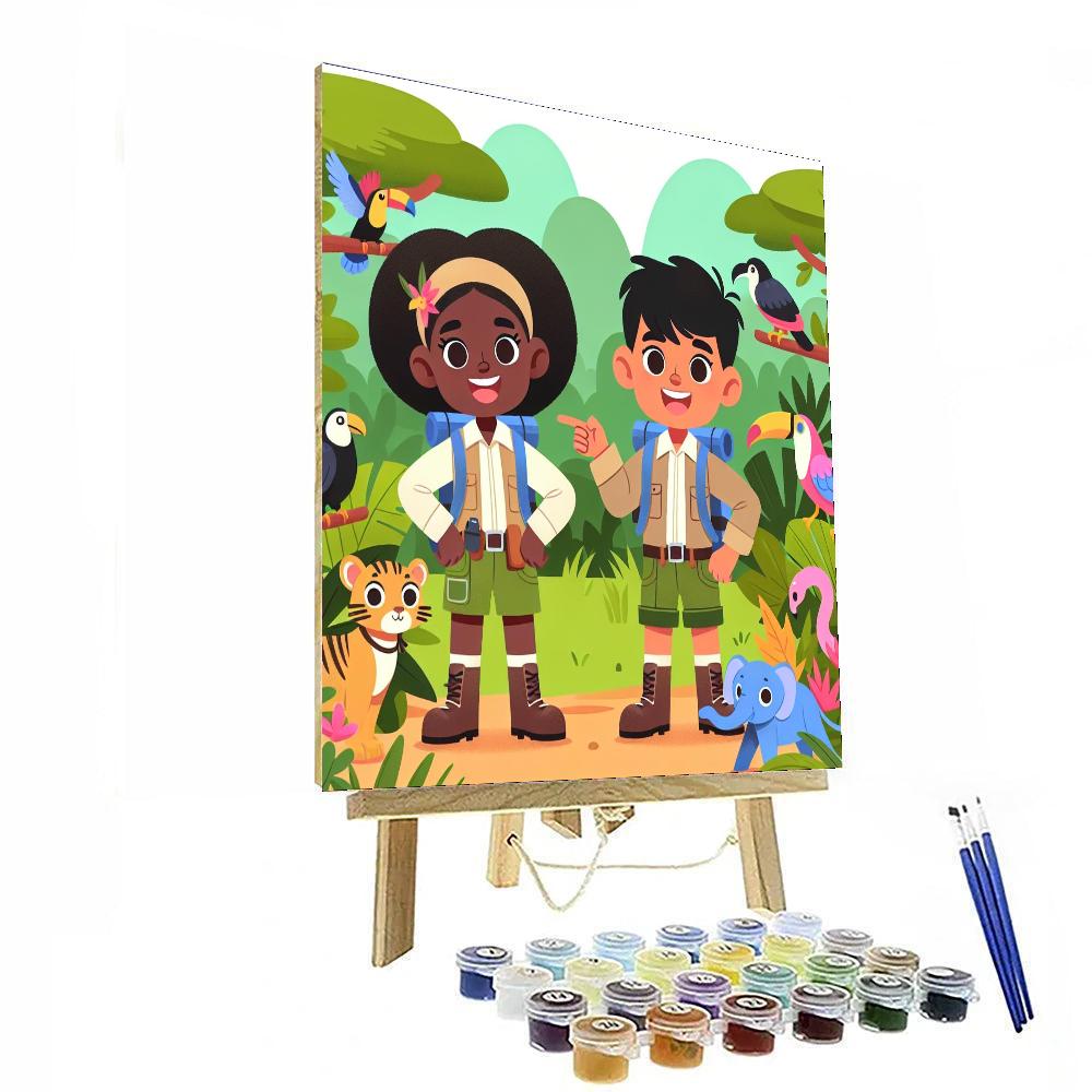 Exploring The Amazon Rainforest Numbered Painting Kits