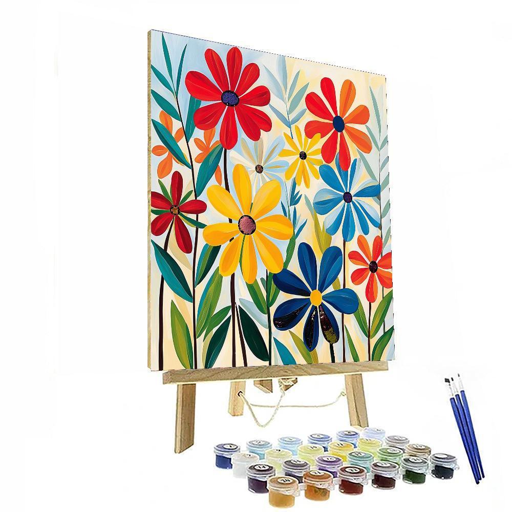 Henri Matisse Inspired Wildflower Medley  Paint By Numbers