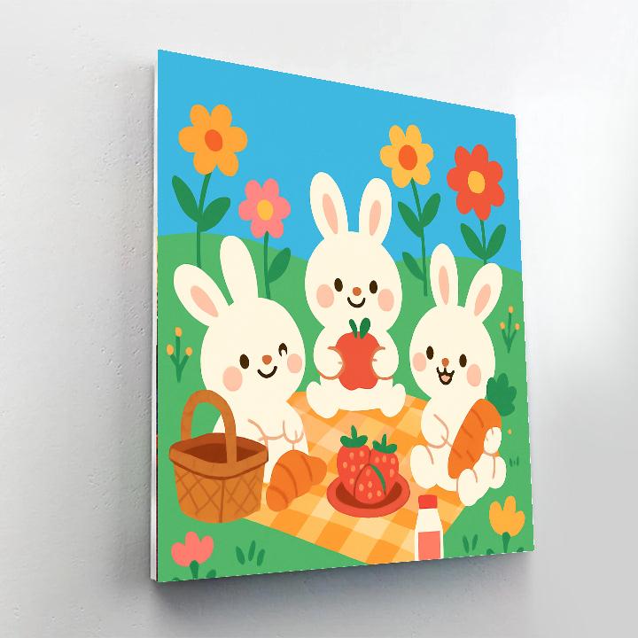 Busy Bunnies Painting By Numbers Kit