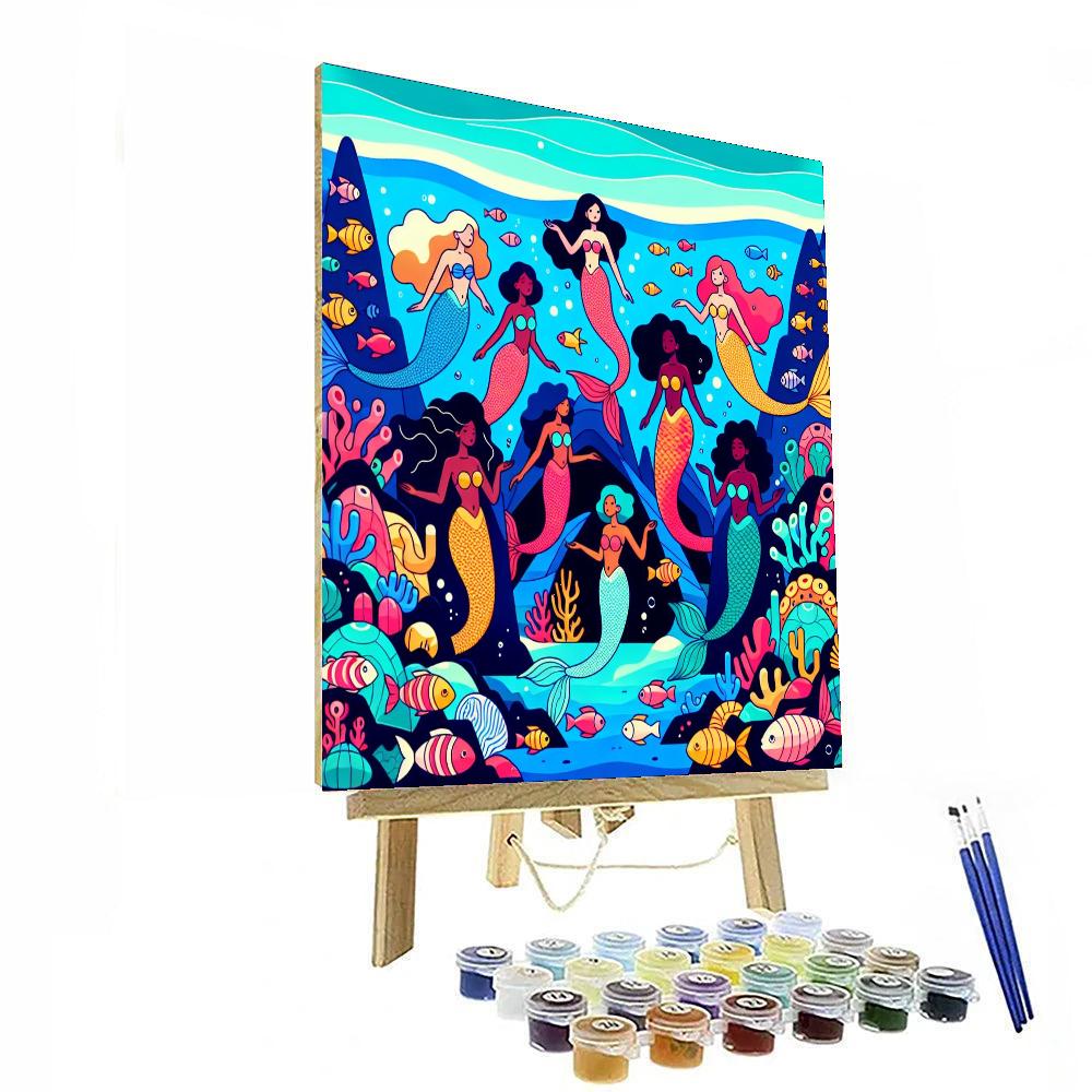 Mermaid's Ocean Discovery Paint By Number