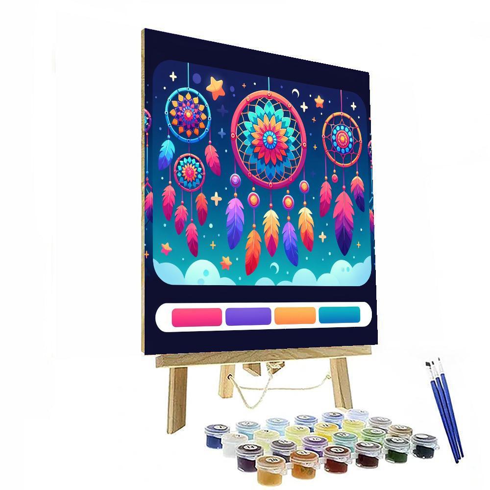 Mystical Dream Catchers DIY Paint By Numbers