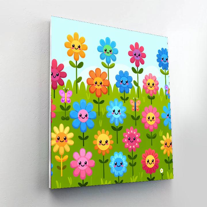 Whimsical Wildflower Wander Paint By Numbers