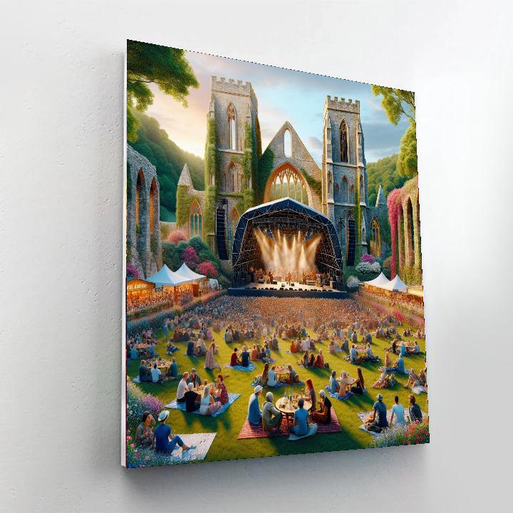 Glastonbury Abbey Extravaganza Painting Number Kit